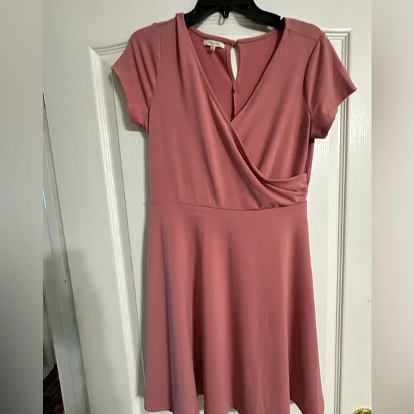 Maurices Dusty Rose Midi Dress - Picture 1 of 4